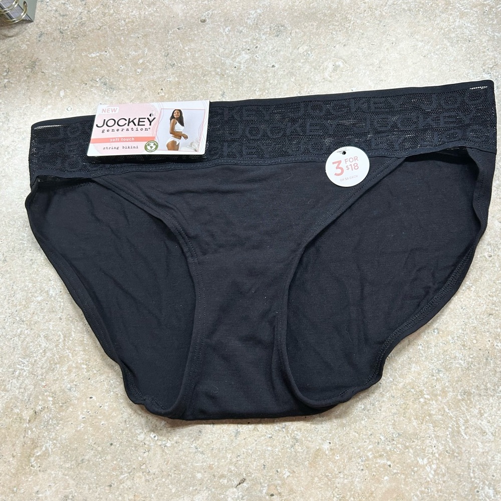 Jockey Classic Black Bikini Briefs - Picture 1 of 4